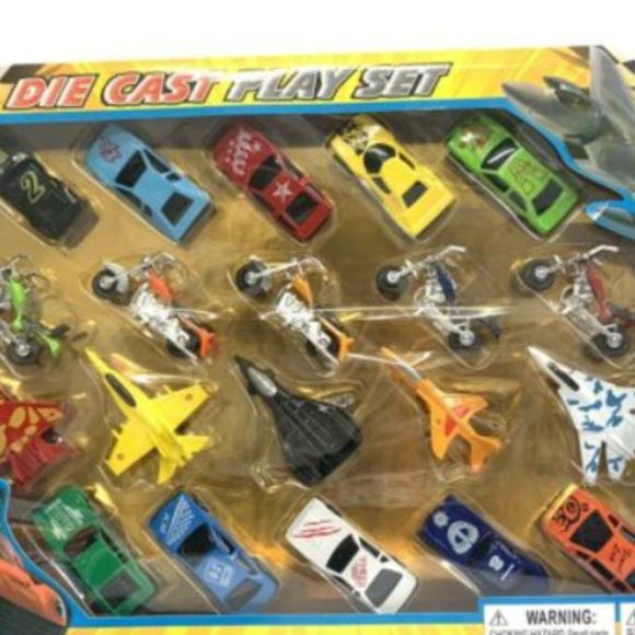 20 Piece Die Cast Metal Toy Car Model Vehicle Play Set Girls/Boys/Kids Ages 3+ - Picture 3 of 3